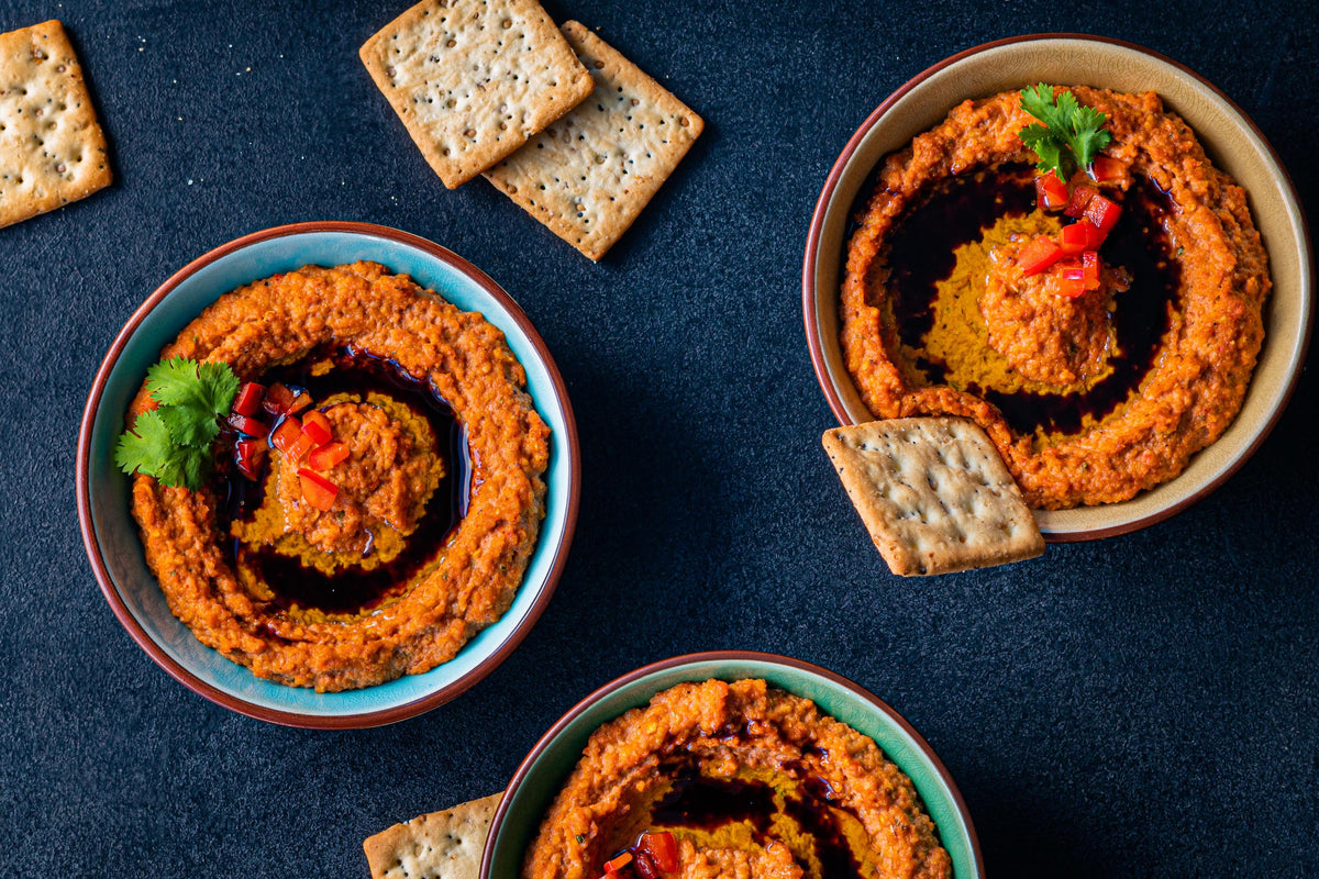 Muhammara / Roasted Red Pepper Dip | Aurelius Fine Olive Oils &amp; Balsamic Vinegars Recipes blog