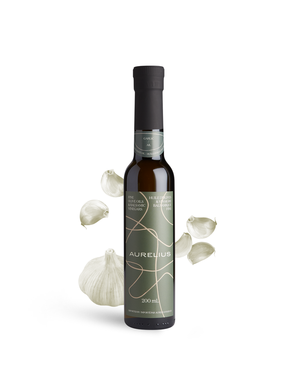 Garlic Infused Olive Oil Aurelius Fine Olive Oils & Balsamic Vinegars