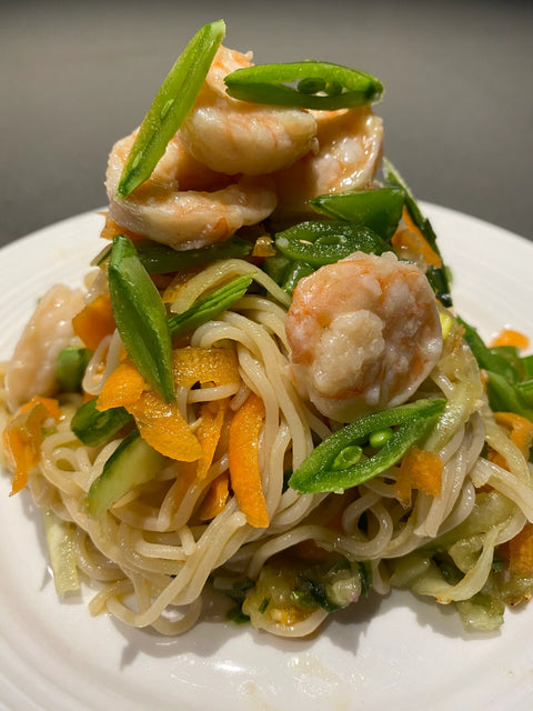 Persian Lime and Coconut Shrimp Noodle Salad
