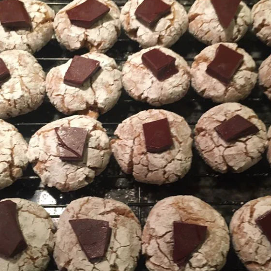 Spiced Gingerbread Olive Oil Crinkle Cookies