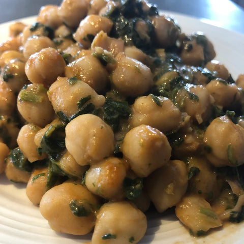 Peanut and Harissa Chickpeas